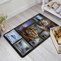 Nautical Art Rug Pattern Rug Floor Mat for Living Room or Bedroom Soft and Comfortable Carpet a Gift for Birthday and Holiday. 40x60cm( 15x23in )