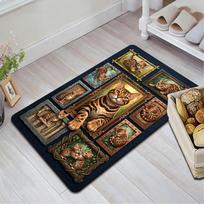 Bengal Cat Gallery Pattern Rug Floor Mat for Living Room or Bedroom Soft and Comfortable Carpet a Gift for Birthday and Holiday. 40x60cm( 15x23in )