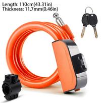 With Keys Anti-theft Lock Steel Wire MTB Lock Cycling Security Lock  Mountain Bike