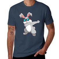 Bunny With Sunglasses Dabbing Hare Easter Bunny TShirt Breathable Gym Short Sleeve TShirt S
