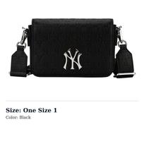 MLB Cotton Shoulder Bag, Crossbody Bag Regular Unisex Black 32BGPB111-50L One Size 1