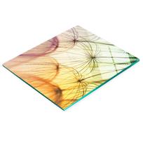 Decorative Tempered Glass Cutting Board Colorful Dandelion 60X52 Cm