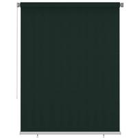 Outdoor Roller Blind 185 (W) x 230 (H) cm Dark Green HDPE