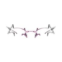 Gentle Monster Milky Way 02P Silver Lensless Unisex Eyewear ONE SIZE sidabras