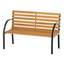 Garden Bench, 122Lx60Wx80H cm-Steel/Wood 122 x 60 x 83 cm
