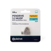 Platinet Pendrive 2In1 Usb-A 3.2 + Usb-C 64Gb Metal Udp Waterproof [45971]