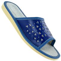 Navy blue women's flip-flops Highlander house slippers 35