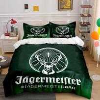 Jägermeister Logo Bedding Set Bedding set (1 duvet cover, 2 pillowcases, duvet not included) 135x200cm