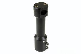 Downhill STR8 Handlebar Adapter/Stem/Mount, Black, MBK Nitro/Yamaha Aerox