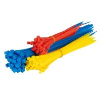 Multi-colored plastic cable ties, set of 150 AMIO-04316