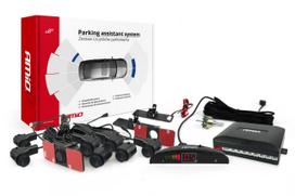 LED reverse parking sensor kit, 8 sensors, black, internal, 16.5 mm AMIO-02256