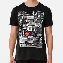 Wise Words From the Office Quotes T-Shirt XL