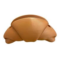 Plastic Desktop Card Holder Croissant Shaped Card Display Box Business Card Holder  Desktop Use