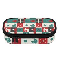 Pen Case Printed 300D Polyester Large Capacity Zip Around Closure with Mesh Pocket Removable Divider and Pen Slots for Boys Girls One Size