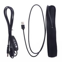 52cm 5V USB Heater Strip Lens Temperature Keep from Fog Dew Freeze for Camera black