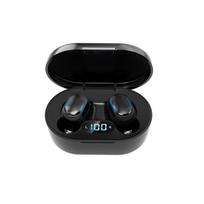 Bluetooth ausinės Skaitmeninis ekranas stereo mini sportinės ausinės juoda