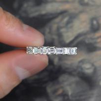 Huitan Simple Style Finger Ring Women Daily Wearable Accessories Single Row Full Shiny Cubic Zirconia Finger Jewelry for Wedding 9