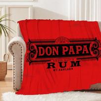 Don Papa Rum Wine Art Patterns Flannel Blanket Super Soft Animal Print Couch Cover Mattress Sheet Lazy Cosy Blanket 30x40in