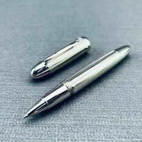 Montefiore Professional Calligraphy 149 Style Fountain Pen Brass Body No 6. F Nib luxury Business Pen Smooth Writing F(Black Schmidt Ink) gray