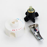 Wall-mounted mixing valve shower valve hot and cold switch