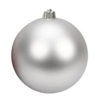 12/15/20CM Christmas Ball Matte Finish Ball Shape New Year Decoration Christmas Tree Decoration Christmas Season 12CM sidabras