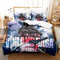 3D Print Vinland Saga Anime Bedding Set Single Twin Full Queen King Size Duvet Cover Home Textile for Adult Kid Bedroom EU Twin 135x200cm