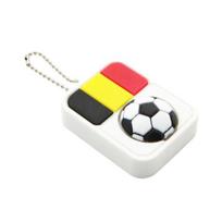 Football Clicker Fidget Toy with Ball Chain Stress Relief National Flag Football Decompression Button Keychain Pendant Backpack Charm Fans G