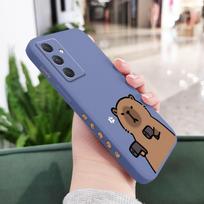 Clever Capybara Phone Case For Samsung Galaxy A55 A35 A25 A15 A56 A36 A26 A16 A06 A05 A05S A54 A34 A24 A14 A04 A04S A04E 4G 5G C Samsung A15 5G(4G) gray