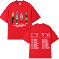 Imagine Dragons Loom World Tour Tshirt Unisex and Women Summer Cotton Clothing Casual Fashion Short Sleeved Tee Streetwear Unisex S