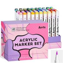 Akriliniai markeriai - flomasteriai ARRTX, 60 spalvų