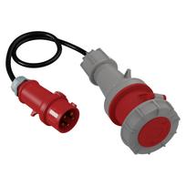 Adapter Siłowy Przejściówka 1M Wtyk Cee 32A/5P Na Gniazdo Siłowe 63A
