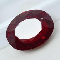 23.70 Ct NATURAL Ruby Stunning Oval Shape RED Rare Loose Gemstone CERTIFIED 19.4 mm approx