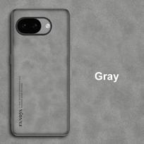 For Google Pixel 10A Case Luxury PU Leather Phone Case For Google Pixel 10A 5G Pixel10A Back Cover TPU Silicone Full Protection For Pixel 10A pilka spalva