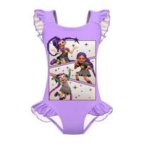 20902 Kids Girls Lily Lovebraids Anime Swimsuit Swimwear 100cm