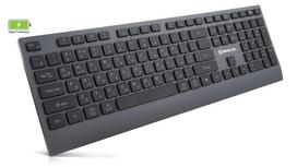 Klaviatūra REAL-EL RK-715W juodos spalvos, belaidė