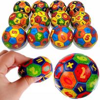 12 x NUMBERS BALL squishy relaxation ANTI-STRESS soft MATHEMATICAL ball