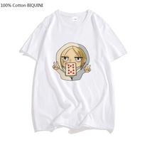 Anime Girl with Playing Cards T-shirt L