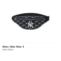 MLB Polyester Crossbody Fanny Pack Regular Unisex Black 3AHSM014N-50BKS One Size 1