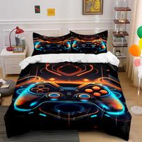 Gaming Controller Print Bedding Set Bedding set (1 duvet cover, 2 pillowcases, duvet not included) 135x200cm