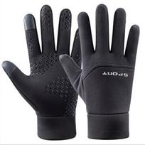 Mussels Windproof Waterproof Fleece-Lined Full Finger Cycling Gloves M-XL