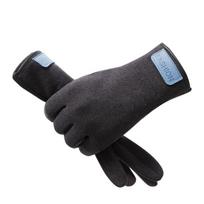 Five Finger Thin Fleece Gloves Korean Style Cycling Gloves Solid Color Full Finger Mittens  Men