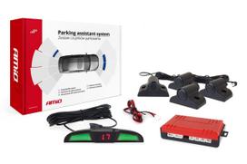 LED COB reverse parking sensor kit, 4 sensors, black, 19 mm, TRUCK BUS AMIO-02286