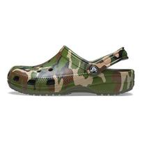 Crocs Classic Clog Unisex Comfort Casual Camo Army Green Clogs 206454-3TC 39-40