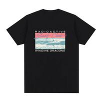 Imagine Dragons Radioactive Surf Club Tee Hip Hop Rock Band Tshirt Men Women Harajuku Cotton Loose Short Sleeve Casual T-shirts XS