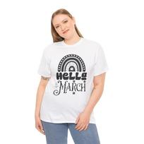 Hello March T-Shirt Spring Awakening & Nature Tee | M
