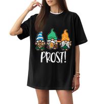Women's Oktoberfest T-Shirt - Casual Letter Print Short Sleeve Top, Festival Tee S