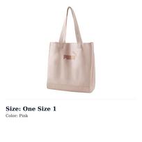 PUMA Polyester Tote Bag, Shopping Bag, Shoulder Bag, Handbag Regular Womens Pink 078301-03 One Size 1