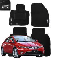 Dywaniki welurowe do honda civic viii 2006-2012r welurowe dywaniki haft b