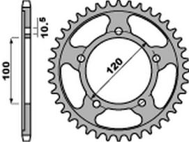 Zębatka Tylna Pbr Jtr713 42 Aprilia Rsv 4Rf Rsv4 Rr Tuono 1000 1100 Stalowa