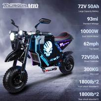 2026 NEW TOURSOR M10 Electric Scooter 72V 50Ah 10000W Dual Motor Dual Drive NFC Remote Control Adult Scooter Long Range